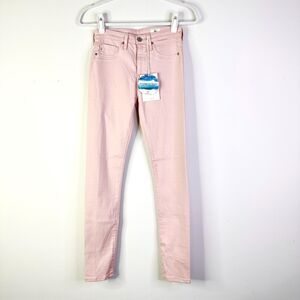 Adriano Goldschmied AG Jeans Women 24 Farrah Pink Blush High Rise Skinny NWT